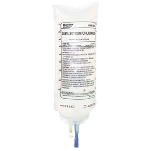 Baxter Intravenous IV Infusion 0.9 Percent Sodium Chloride, 250ml Bag, Each Each