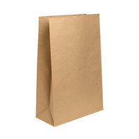 Livingstone SOS Kraft Paper Bag, #25, 350(W) mm x 540(L) mm, 165mm Gusset, 80gsm Virgin Paper, Brown, 100 Pieces/Carton Carton