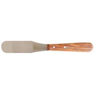 Livingstone Spatula, 20mm Flat End, 220mm Length, 110mm Blade, 110mm Wooden Handle, Pharmacological, Biodegradable, Stainless Steel, Ea