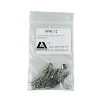 Livingstone Safety Pins, No. 0, 22mm, 144 Pins/Box Box