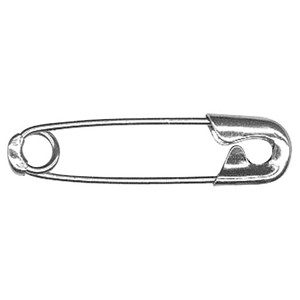 Livingstone Safety Pins with Coil Guard, No. 1, 27mm, UK quality, 144 Pins/Box Box