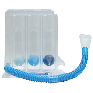 Livingstone Tri-Ball Incentive Spirometer, with Coloured Flow Rates Indicator, 12/Ctn Carton