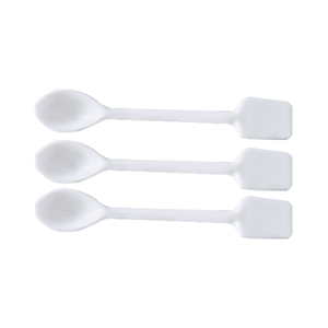 Aptaca Spatula, 180mm, Flat and Spoon Ends, Recyclable Polystyrene, 10 Pieces/Pack