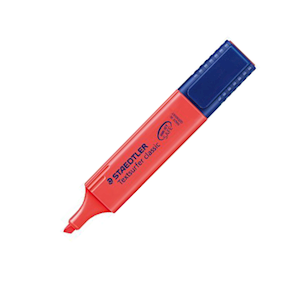 Staedtler Textsurfer Highlighter, Chisel Point, Red, 10/Box Box