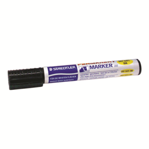 Staedtler Permanent Marker, Chisel Point, Black, Each Loose