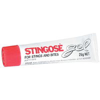 Stingose Topical Gel for Soothing Pain, Itch, Insect Bites and Skin Irritation, 25g, Schedule 0, Each Each