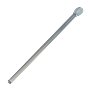 Livingstone Stirring Rod, Glass, 6mm Diameter x 120mm Length, with Round Ends, Each Each