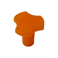 Polyethylene Recyclable Plastic Stopper Octagonal Cap, 12 to 14mm, Bottom to Top Diameter, 22mm Cone Height, 28mm Overall Height, Each Each
