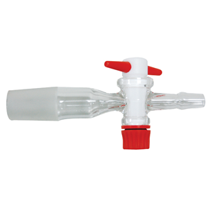 Monash Adapter Stopcocks with 10mm Straight Hose Connector, Cone 14/23, Borosilicate Glass, Australian, Each Each