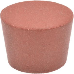 Solid Rubber Stopper, 10mm Base x 13mm Top x 19mm Height, 10/Pack Pack