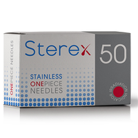 Sterex Stainless Steel Electrolysis Needle, 2F, 1-Piece, 50/Box Box