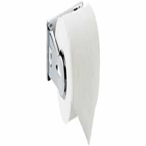 Single Toilet Tissue Paper Roll Holder, Chrome-Plated, Each Each