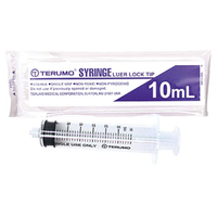 Terumo Syringe, 10ml, Luer Slip Tip, Eccentric, Sterile, 100 Pieces/Box