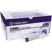Terumo Syringe 50 to 60ml, Eccentric Slip, Sterile, 25/Box
