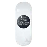 Clean Sticky Feet, Cardboard, 25 Pairs/Pack Pack