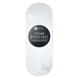 Clean Sticky Feet, Cardboard, 25 Pairs/Pack Pack