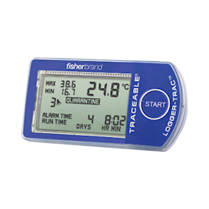 Traceable Logger-Trac Temperature Datalogger, Size: 2.56 x 1.34 x 0.35 inches, Storage Capacity: 7,680 Readings, Each