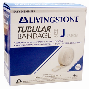 Livingstone Tubular Bandage, 6.25cm x 10m, 2 Pieces/Pack Pack
