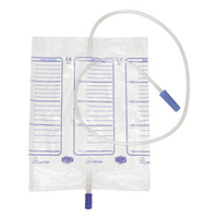 Livingstone Drainage Urine Bag, 2000ml Capacity, 90cm Inlet Tube, with Bottom Outlet and Non-Return Valve, Graduated, A1, Sterile, Each Each
