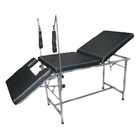 Livingstone Gynaecology Examination Table, 180(L) x 60(W) x 80(H) cm, 3-sections, Adjustable Back Rest, Stainless Steel Framework, Each Each