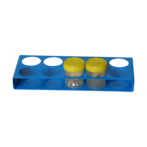 Vertical Rotating Specimen Racks Labracks Urine Specimen Rack, 10 Holes, 2 x 5, 28mm Height x 45mm Diam ...