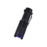 Livingstone UltraViolet Light Torch, UV LED 395NM, Aluminium Body with Pocket Clip, Each Each