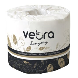 Veora Everyday Soft Micro Embossed Toilet Tissues, 2-Ply, 100 x 100mm ...