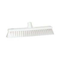 Vikan Floor Broom, 435mm, Medium Bristle, White, Each
