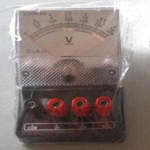 Livingstone Voltmeter Triple Range, 0 - 3/0 - 15/0 - 300V DC, Square, Each Each