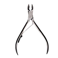 Livingstone Cuticle Clipper, 100mm Long, 5mm Straight Jaw, Smooth Handle, Plier Type, One Arm, 36 grams, Stainless Steel, Each Each