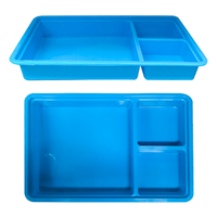 Warwick Instrument Tray, 181 x 134 x 54mm, with 3 Compartments, Blue, Recyclable Polypropylene, Each Each