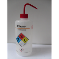 Livingstone Wash Bottle, 500ml, Labelled Ethanol, Recyclable Low Density Polyethylene (LDPE), Each Each