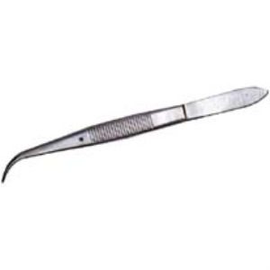 Livingstone Iris Dissecting Forceps, Pointed End with Pin, 105mm, Curved, Each Each