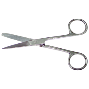 Livingstone Nurses Surgical Scissors, 13cm, 30 Grams, Blunt/Blunt, Straight, Stainless Steel, Each Each