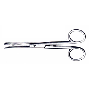 Livingstone Nurses Surgical Scissors, 13cm, 30 Grams, Blunt/Blunt, Straight, Stainless Steel, Each Each