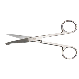 Livingstone Nurses Surgical Scissors, 13cm, 30 Grams, Blunt/Blunt, Straight, Stainless Steel, Each Each