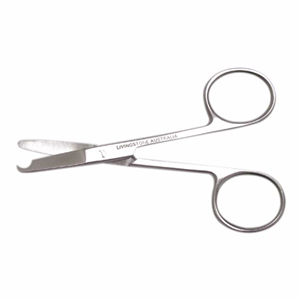 Livingstone Surgical Ligature Suture Stitch Scissors, 12cm, Curved, Stainless Steel, Each Each