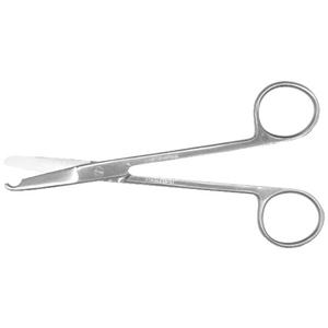 Livingstone Surgical Ligature Suture Stitch Scissors, 12cm, Curved, Stainless Steel, Each Each